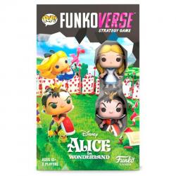 Juego mesa Ingles POP Funkoverse Alice in Wonderland Disney 2fig