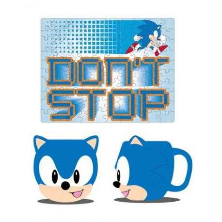 Sonic the Hedgehog Taza y Puzzle Set Sonic - Imagen 1