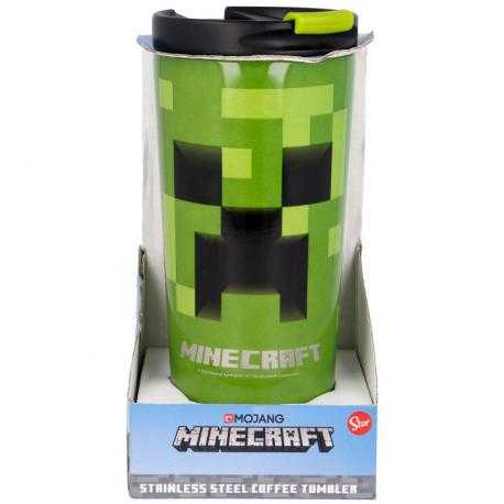 Vaso termo acero inoxidable Minecraft 425ml - Imagen 1