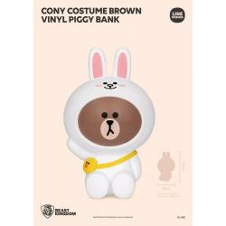 Line Friends Series Hucha Piggy Cony Costume Brown 20 cm - Imagen 1