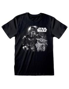 Camiseta Mandalorian and Baby Yoda Mandalorian Star Wars adulto - Imagen 1