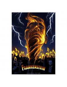 Universal Monsters Litografia Frankenstein Limited Edition 42 x 30 cm - Imagen 1