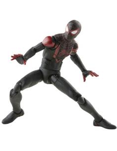 Figura Miles Morales Spiderman Black Suit Game Verse Marvel 15cm - Imagen 1