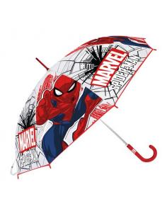 Paraguas Eva Transparente Spiderman Marvel Manual 46cm. - Imagen 1