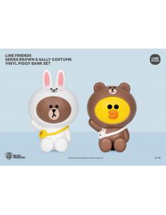 Line Friends Series Pack de 2 Huchas Piggy Brown & Sally 21 - 25 cm - Imagen 1