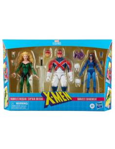 Set 3 figuras Meggan, Captain Britain y  Shadowcat X-Men Marvel Legends 15cm - Imagen 1