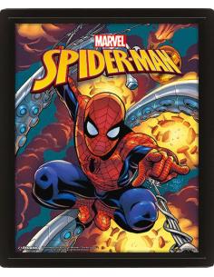 Marvel Set de 3 Pósteres Efecto 3D Enmarcado Spider-Man 26 x 20 cm (3) - Imagen 1