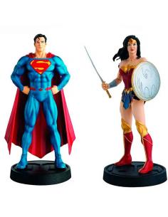 Figura Super Man + Wonder Woman Special Edition Collector DC Comics 14cm - Imagen 1