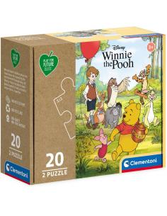 Puzzle winnie the Pooh Disney 2x20pzs - Imagen 1