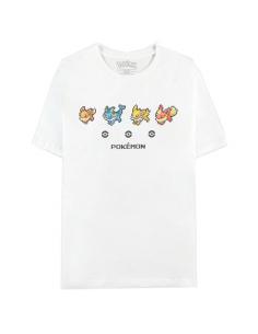 Camiseta Mujer Pixel Eeveelutions Pokemon