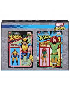 Set 2 Figuras Phoenix And Wolverine Retro Marvel Legends 9cm - Imagen 1