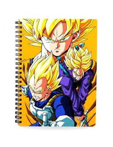 Cuaderno 3D Saiyans Dragon Ball Z