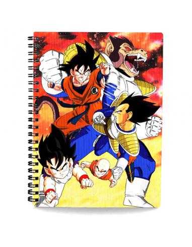 Cuaderno 3D Goku VS Vegeta Dragon Ball Z