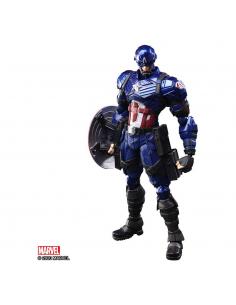 Marvel Universe  Bring Arts Figura Captain America by Tetsuya Nomura 16 cm - Imagen 1