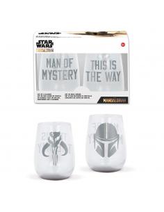 Star  Wars The Mandalorian Packs de 2 Vasos para Zumo Crystal Caja (6) - Imagen 1