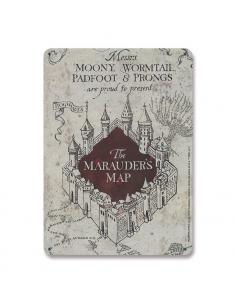 Harry Potter Placa de Chapa Marauders Map 15 x 21 cm - Imagen 1