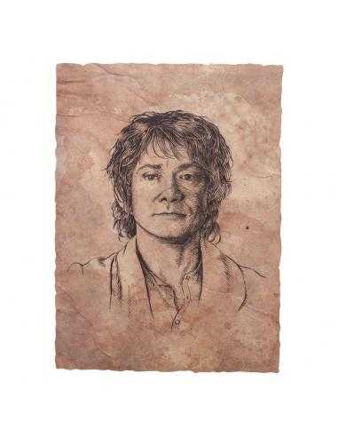 El Hobbit Litografia Portrait of Bilbo Baggins 21 x 28 cm - Imagen 1