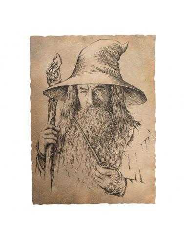El Hobbit Litografia Portrait of Gandalf the Grey 21 x 28 cm - Imagen 1