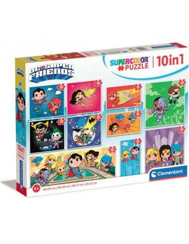 Puzzle DC Comics 18+30+48+60pzs - Imagen 1