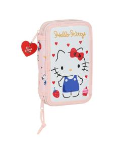 Plumier Happiness Girl Hello Kitty doble 28pzs - Imagen 1