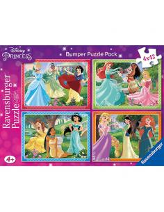Puzzle Princesas Disney 4x42pzs - Imagen 1