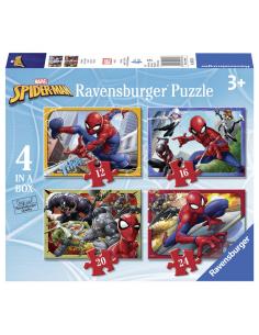 Puzzle Spiderman Marvel 12+16+20+24pzs - Imagen 1