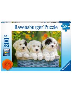 Puzzle Tres amables cachorros XXL 200pzs - Imagen 1