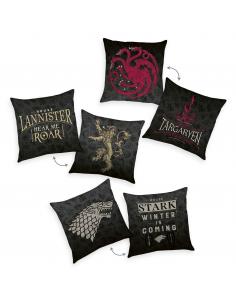 Game Of Thrones Pack de 3 almohada Logos 40 x 40 cm - Imagen 1