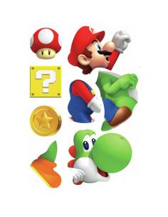 Vinilo decorativo Yoshi y Mario Super Mario Bros - Imagen 1