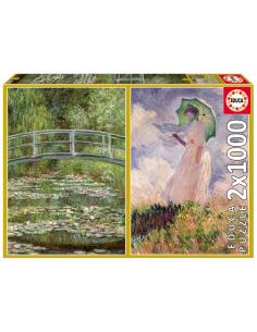Puzzle Monet 2x1000pzs - Imagen 1