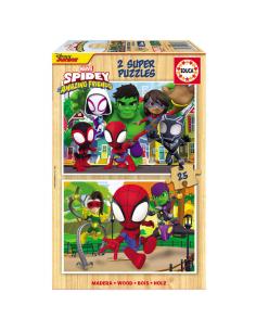 Puzzle Spidey Amazing Friends Marvel 2x25pzs - Imagen 1