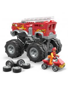 Hot Wheels Monster Trucks Kit de Construcción Mega Construx HW 5-Alarm Monster Truck - Imagen 1