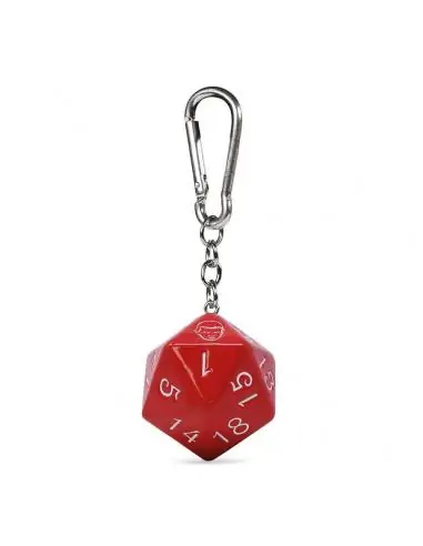 Stranger Things 3D Llavero caucho D20 6 cm
