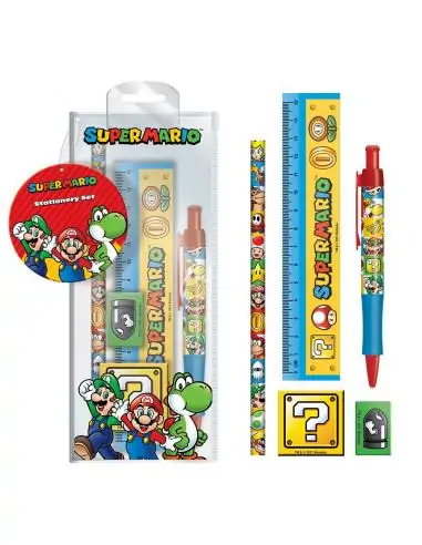 Super Mario Juego de 5 Piezas Para Escribir