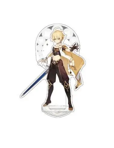 Genshin Impact Figura acrilico Traveler Theme Series Character Traveler Aether 14 cm - Imagen 1