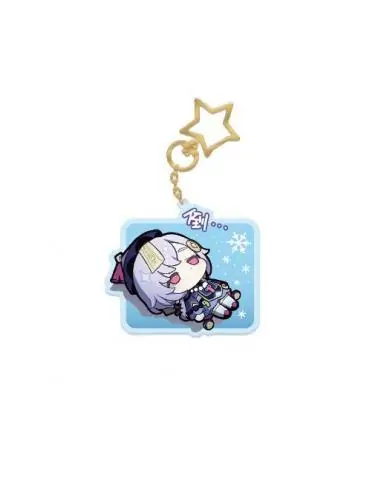 Genshin Impact Llavero Q Version Sticker Series Qiqi 9 cm - Imagen 1