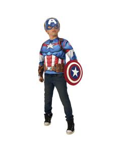 Disfraz camiseta pecho musculoso Capitan America Vengadores Avengers Marvel infantil - Imagen 1