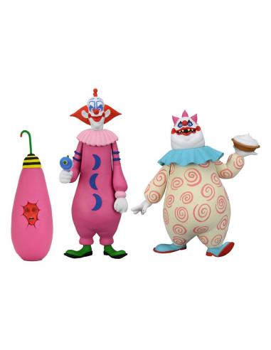 Killer Klowns from Outer Space Pack de 2 Figuras Toony Terrors Slim & Chubby 15 cm