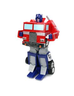 Transformers Robot transformable con radiocontrol Optimus Prime (G1 Version) 30 cm en primicia con heo - Embalaje dañado