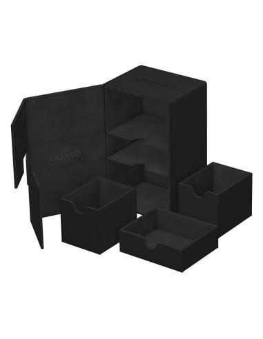 Ultimate Guard Twin Flip`n`Tray 160+ XenoSkin Monocolor Negro