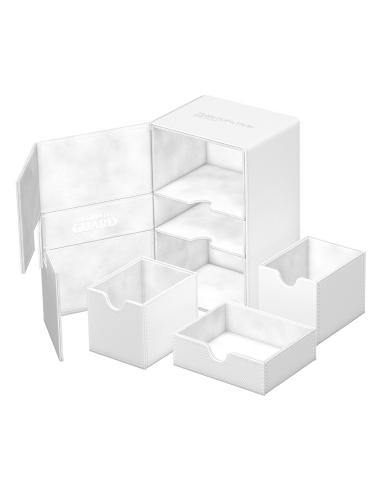 Ultimate Guard Twin Flip`n`Tray 160+ XenoSkin Monocolor Blanco