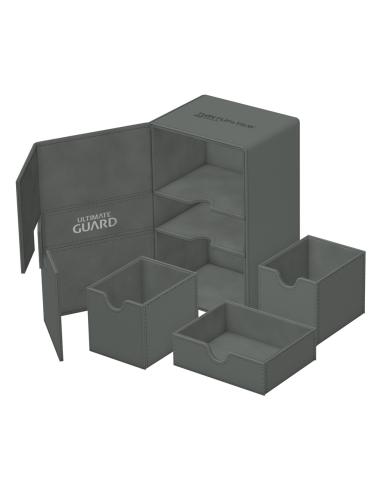 Ultimate Guard Twin Flip`n`Tray 160+ XenoSkin Monocolor Gris