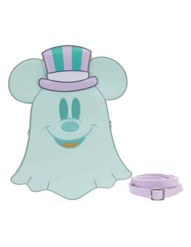 Disney by Loungefly Bandolera Pastel Ghost Minnie & Mickey Glow In The Dark