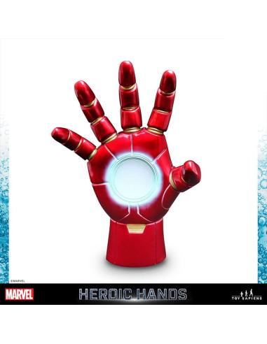 Marvel Heroic Hands Estatua tamaño real  #2A Iron Man 23 cm