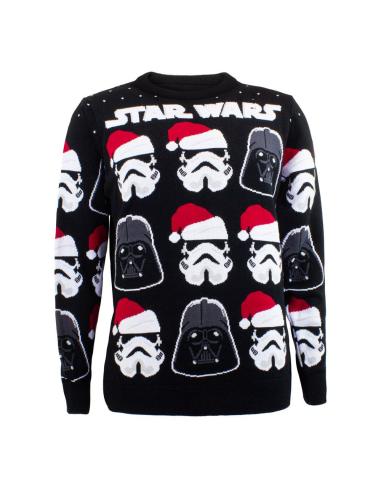 Star Wars Sweatshirt Christmas Jumper Darth Vader / Stormtrooper talla L