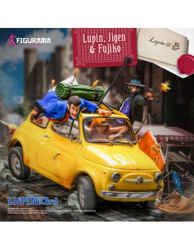 Lupin III Estatua Elite Diorama 1/8 Lupin, Jigen & Fujiko 31 cm