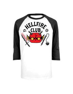 Stranger Things Loose POP! Tees Camiseta Hellfire Club 3/4  talla S