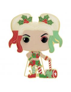 DC Holiday POP! Pin Chapa esmaltada Harley Quinn 10 cm