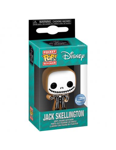 Llavero Pocket POP Disney Pesadilla Antes de Navidad Jack Skellington Gingerbread Exclusive