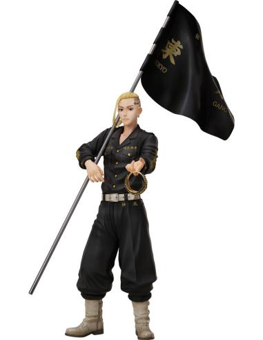 Tokyo Revengers Set de Estatua y Anillo PVC 1/8 Ken Ryuguji 30 cm - talla de anillo 13